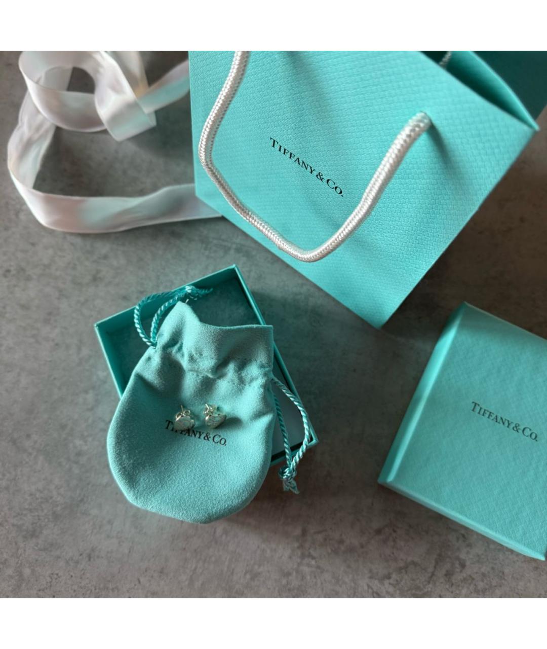 TIFFANY&CO Серебряные серебряные серьги, фото 3