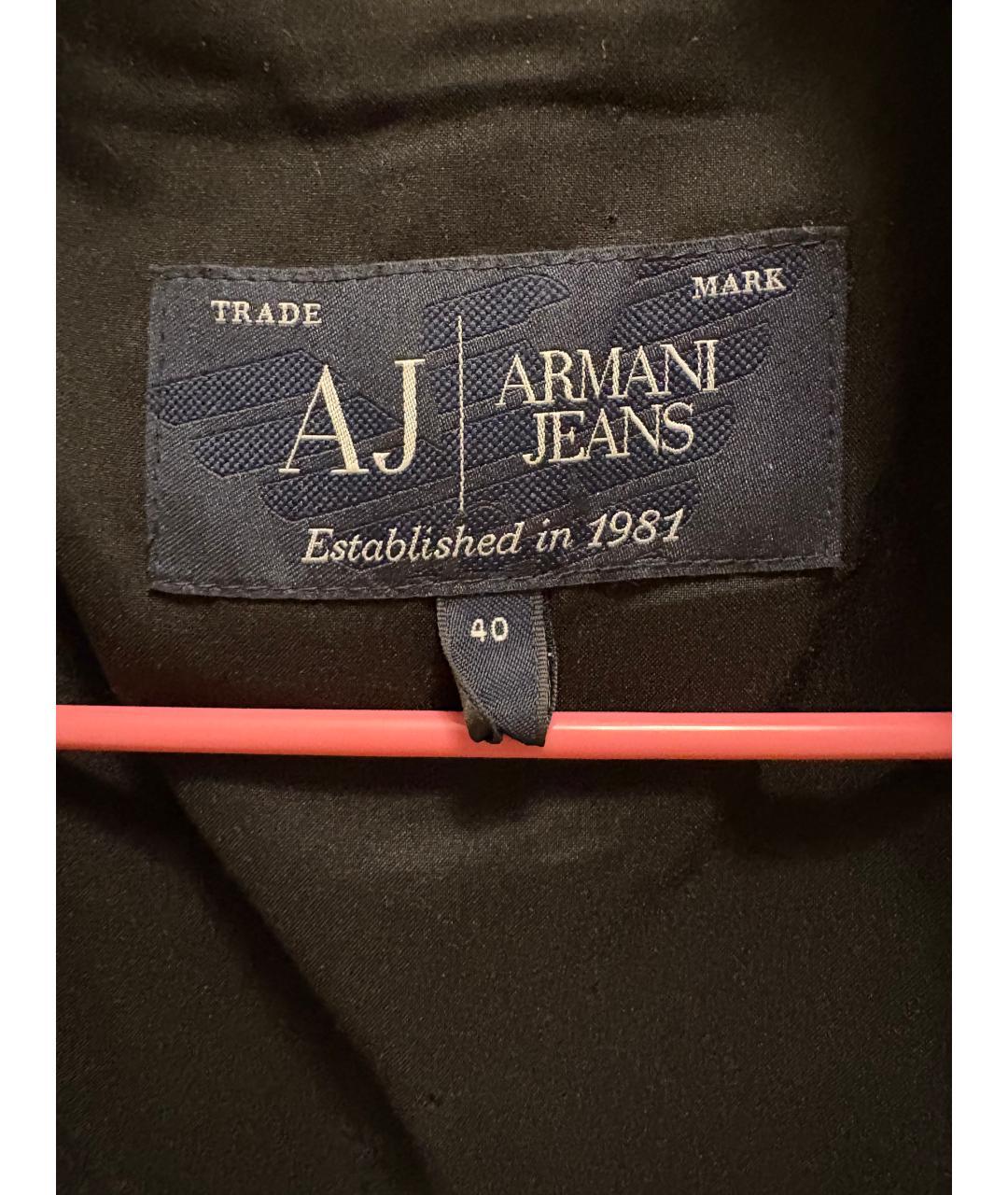 ARMANI JEANS Серый шерстяной жакет/пиджак, фото 3