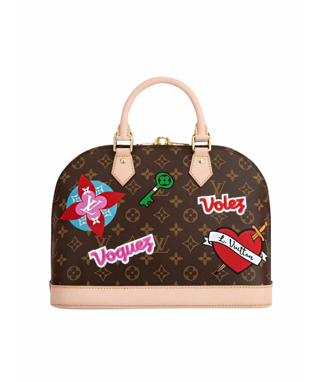 LOUIS VUITTON Коричневая сумка с короткими ручками, фото 9