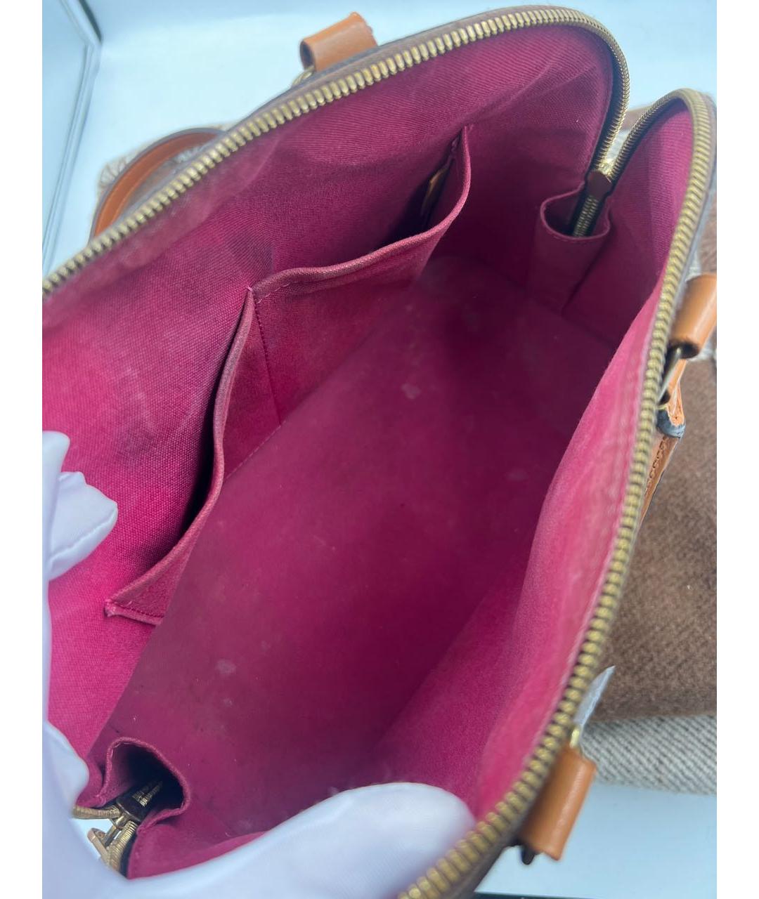 LOUIS VUITTON Коричневая сумка с короткими ручками, фото 7