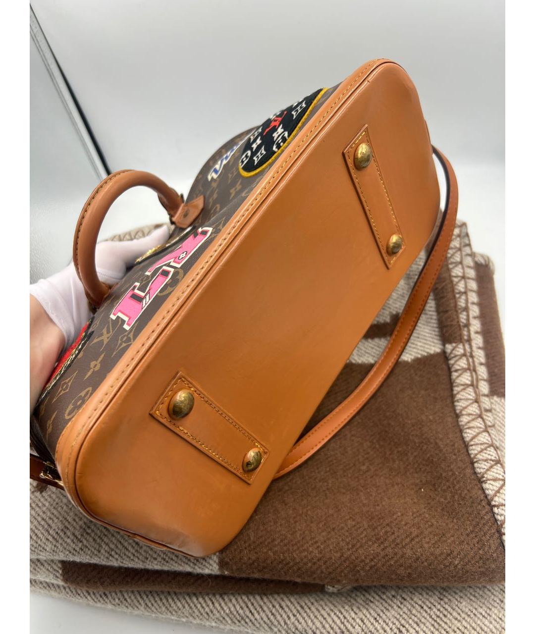 LOUIS VUITTON Коричневая сумка с короткими ручками, фото 6