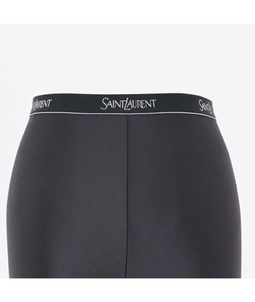 SAINT LAURENT Черные леггинсы и велосипедки, фото 4