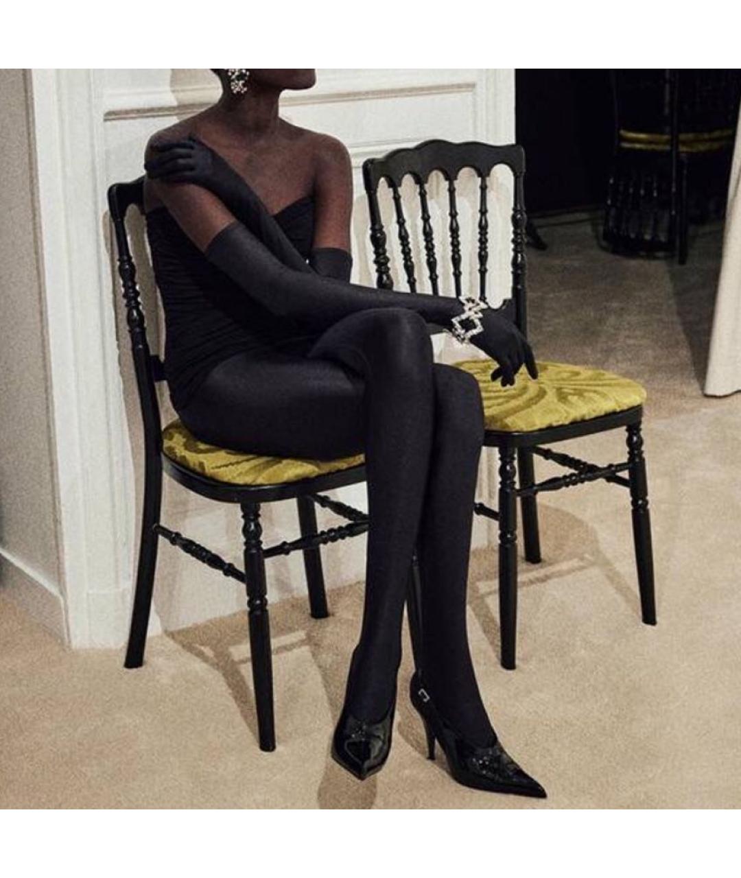 SAINT LAURENT Черные леггинсы и велосипедки, фото 3
