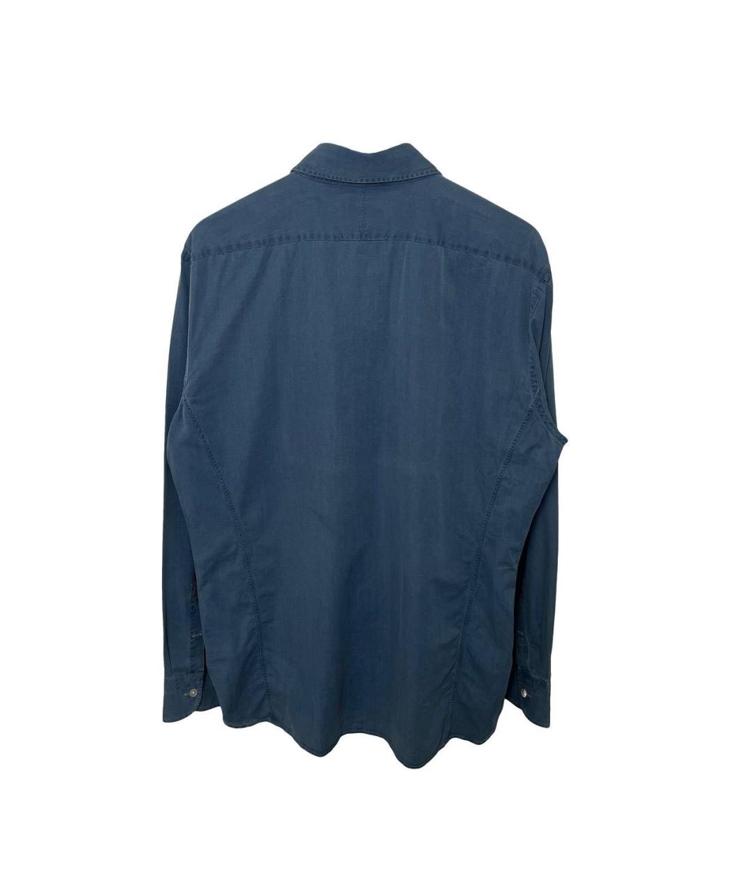 KITON Темно-синяя классическая рубашка, фото 3