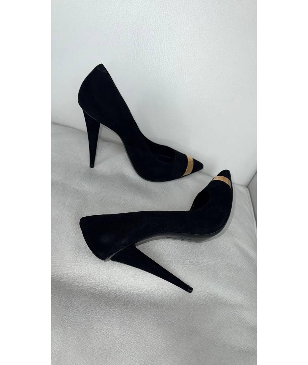 GIUSEPPE ZANOTTI DESIGN Черные замшевые туфли, фото 5