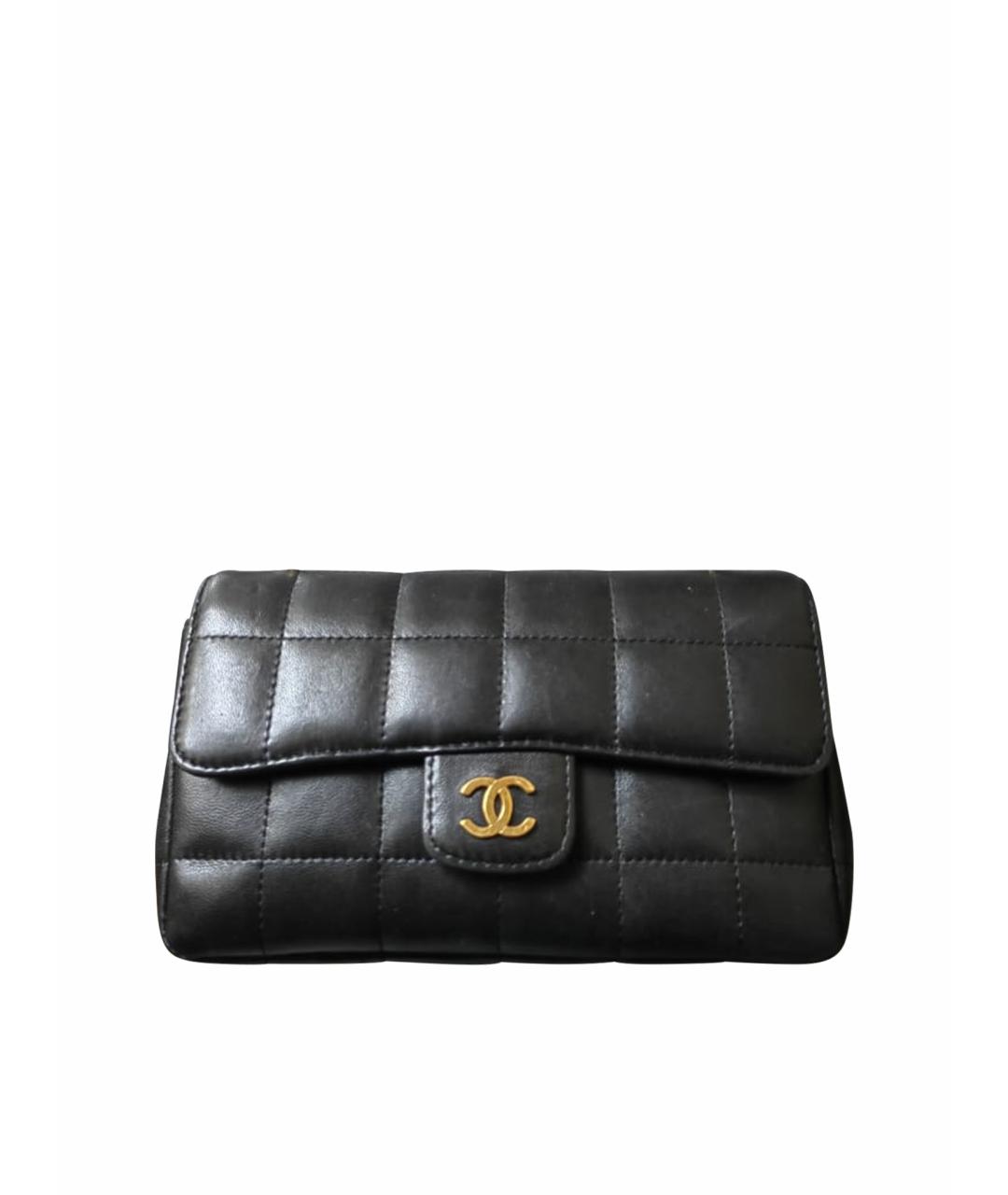 CHANEL Черная кожаная сумка через плечо, фото 1