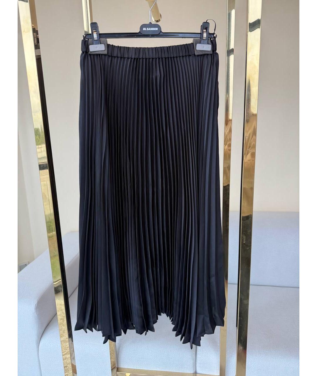 JIL SANDER Черная юбка миди, фото 2