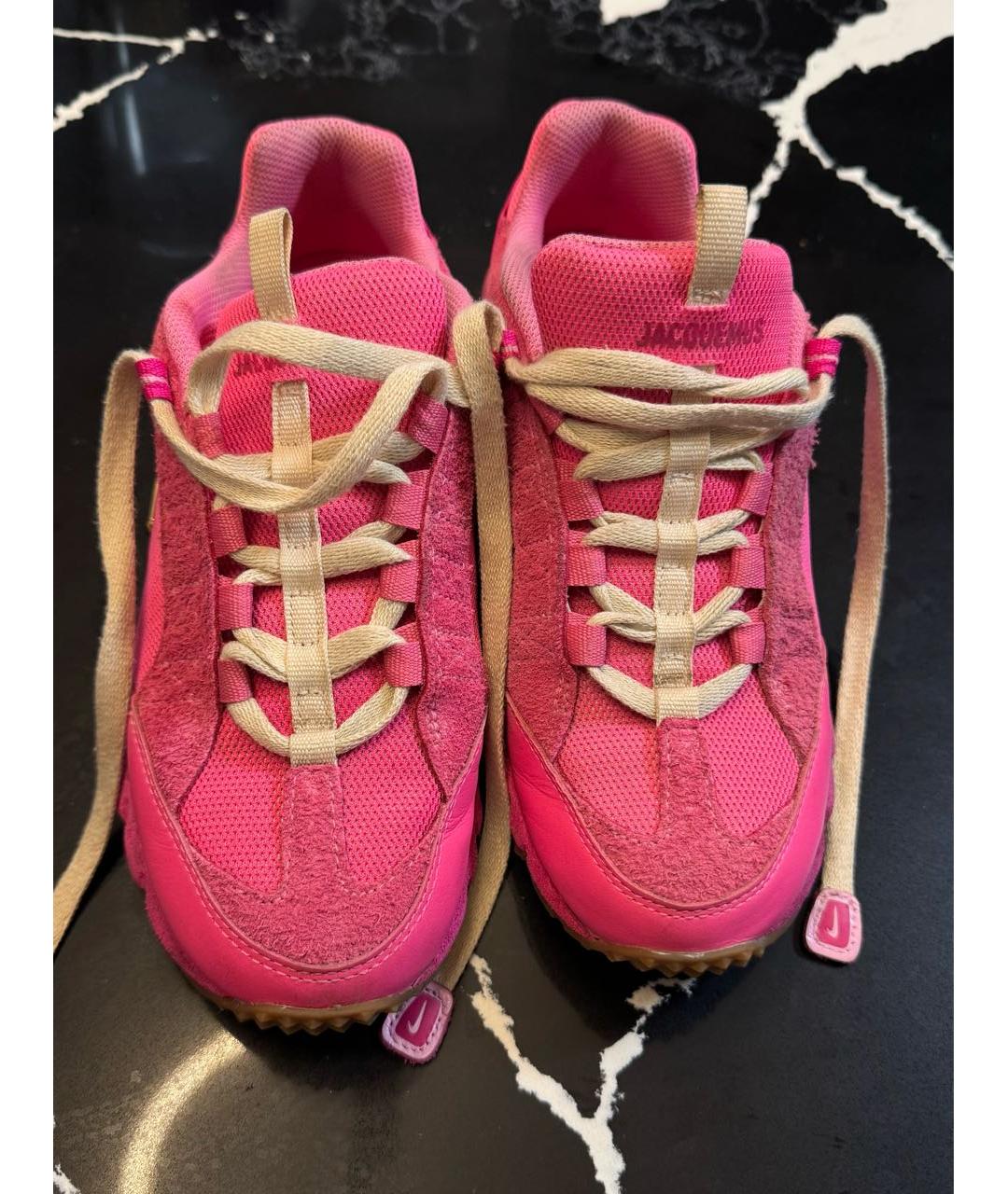 NIKE Розовые замшевые кроссовки, фото 2