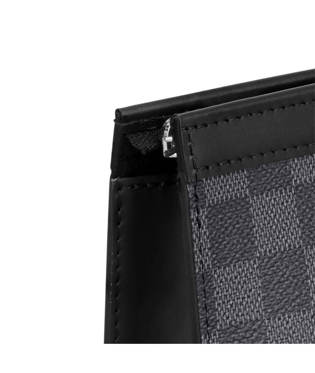 LOUIS VUITTON Черная барсетка, фото 2