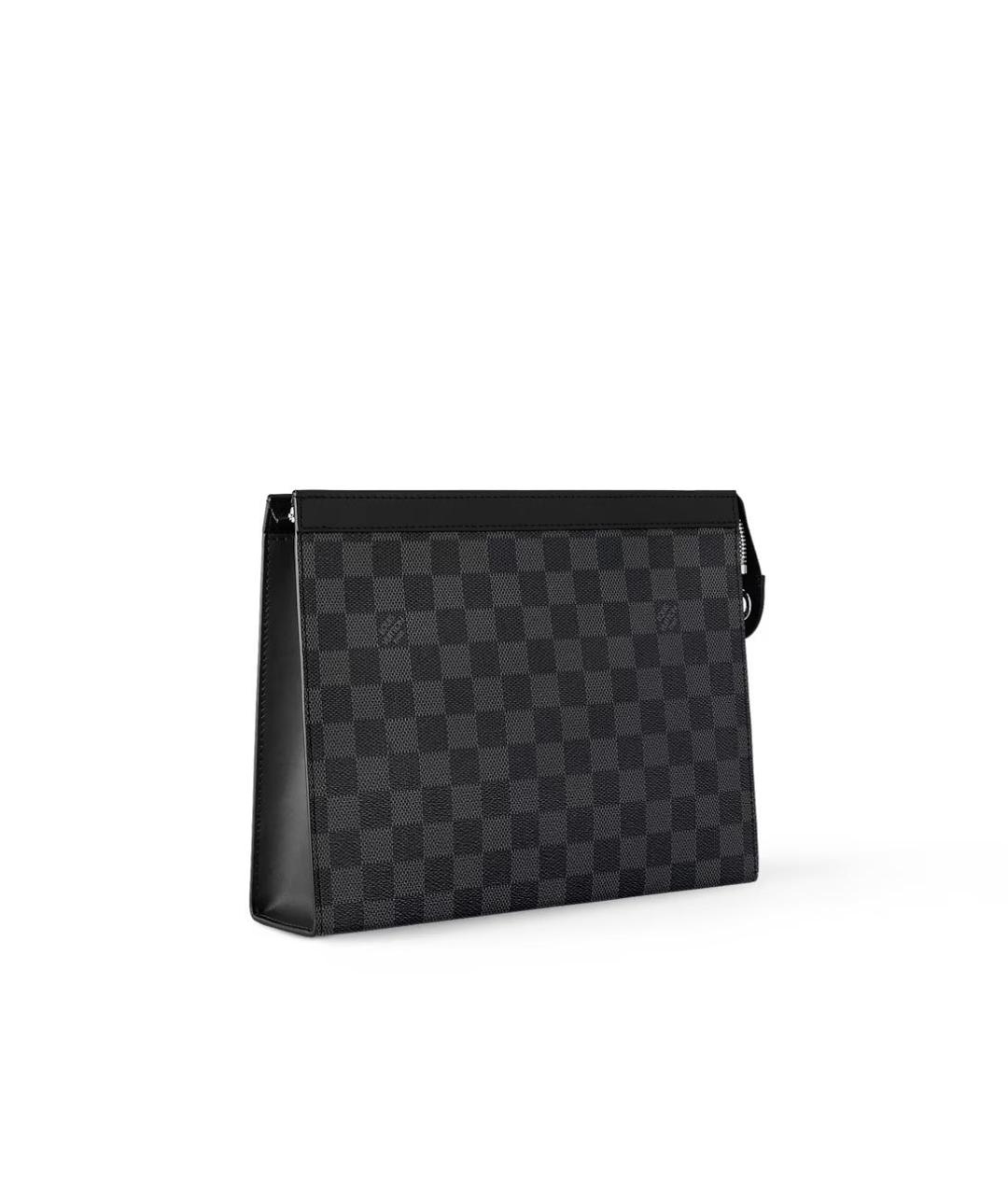 LOUIS VUITTON Черная барсетка, фото 3