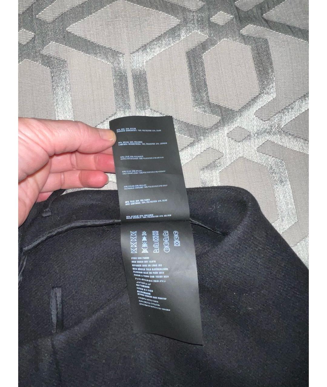 PRADA Черная шерстяная юбка миди, фото 4