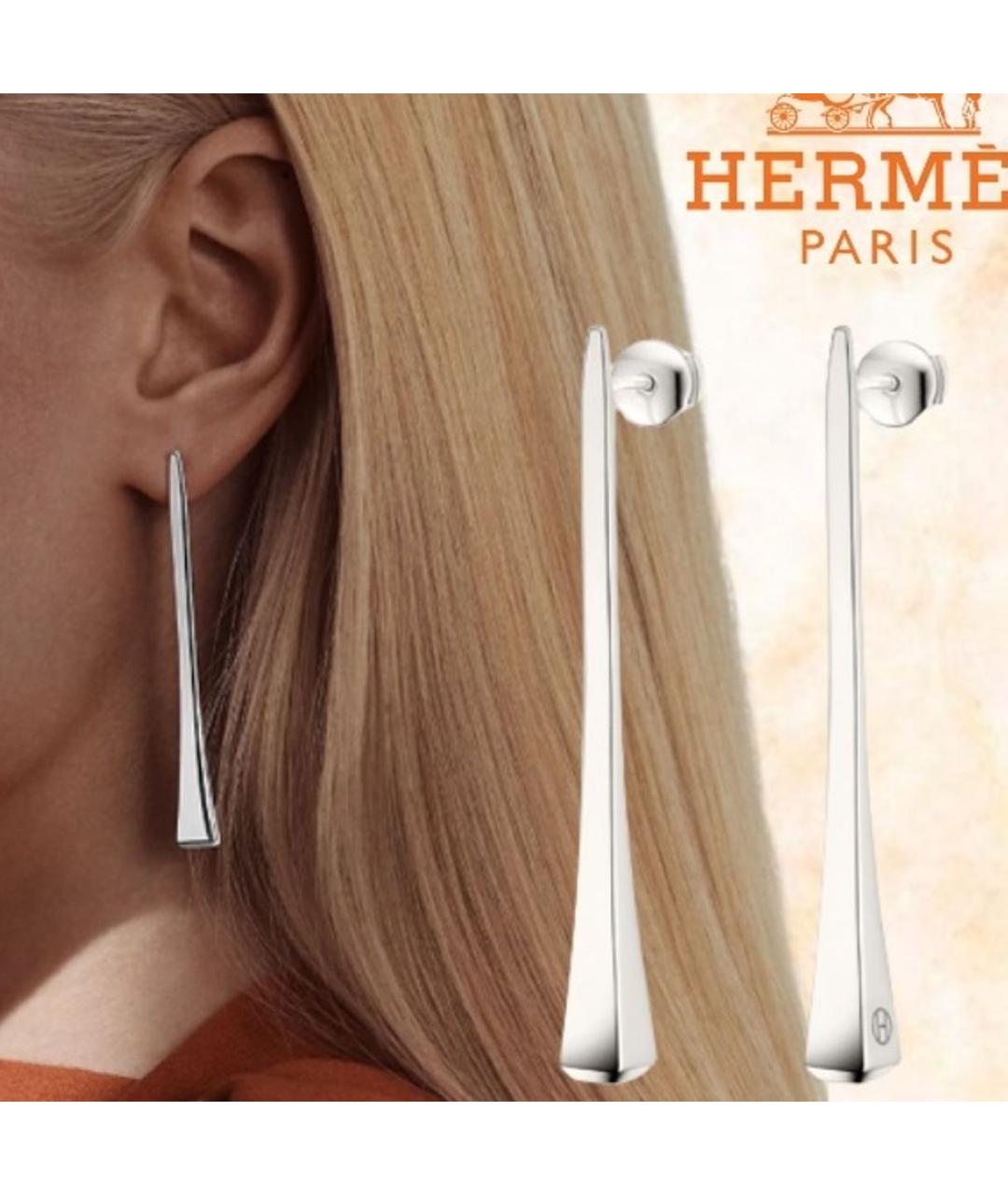 HERMES Серебряные серебряные серьги, фото 2