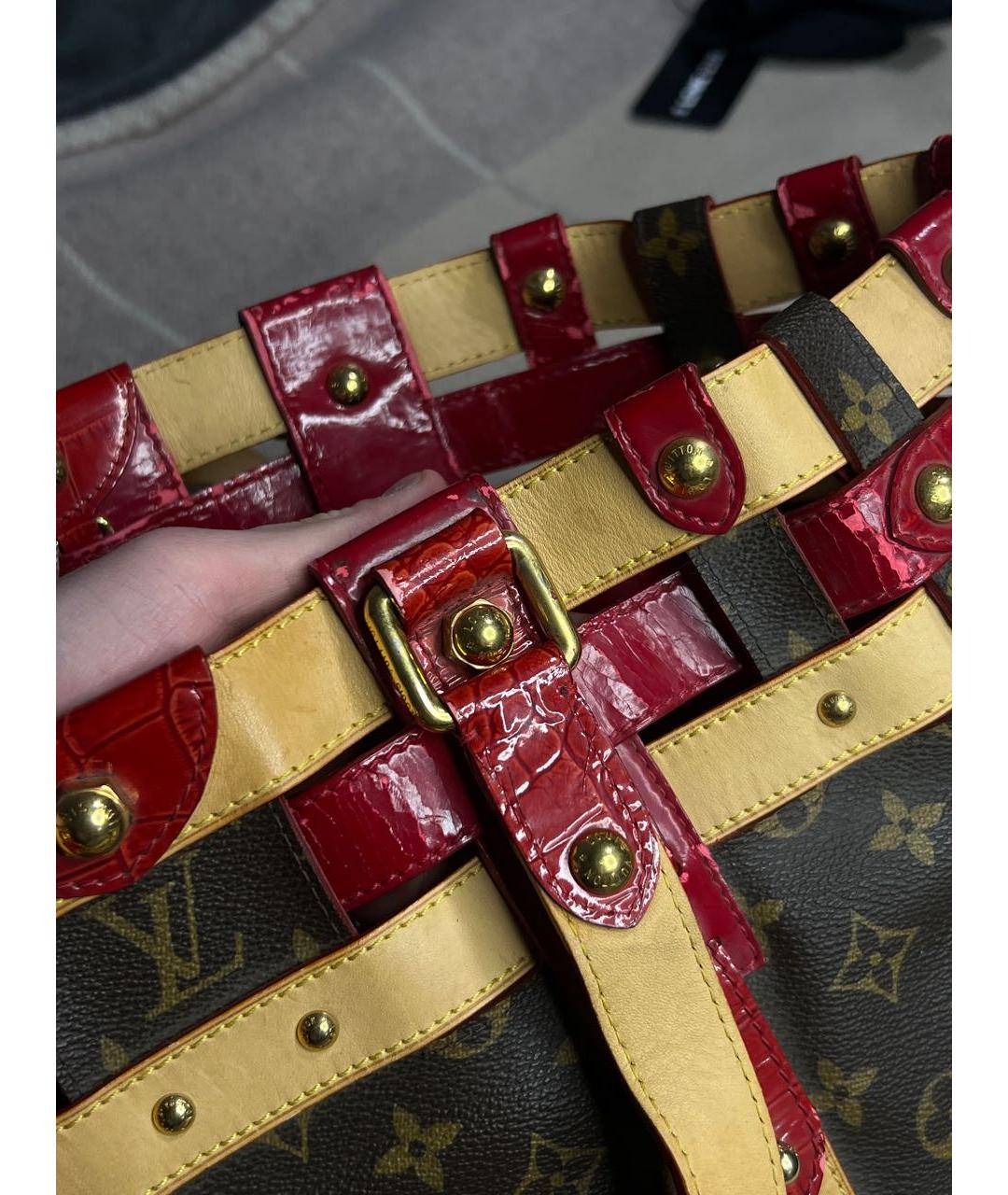 LOUIS VUITTON Коричневая сумка тоут, фото 4