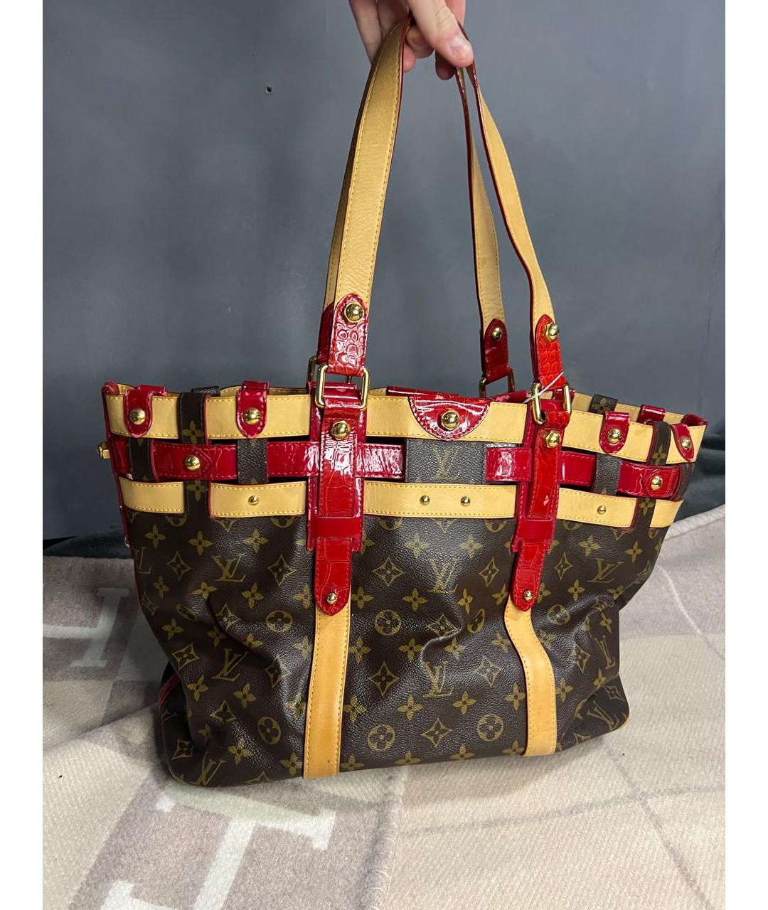 LOUIS VUITTON Коричневая сумка тоут, фото 2
