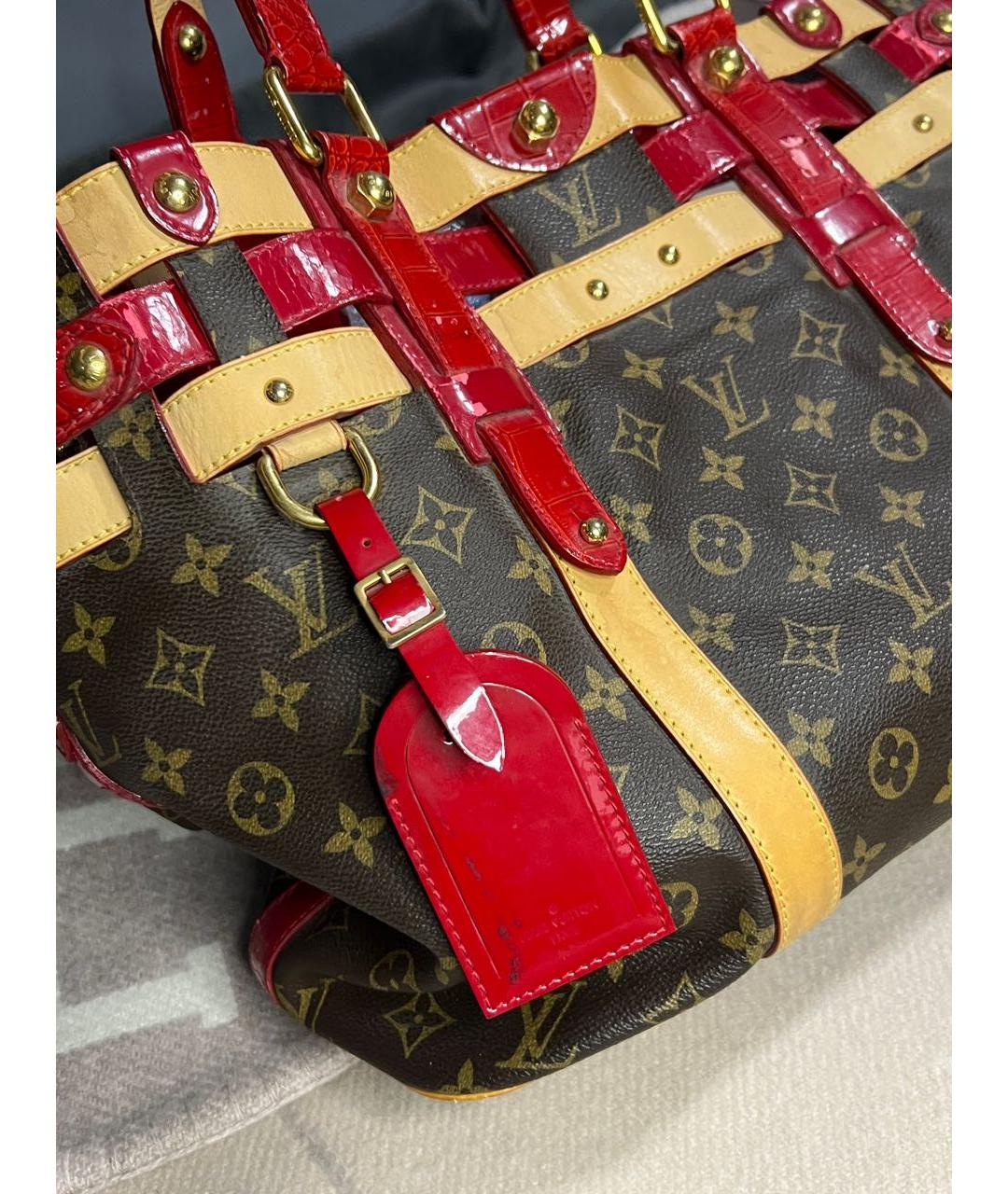 LOUIS VUITTON Коричневая сумка тоут, фото 3