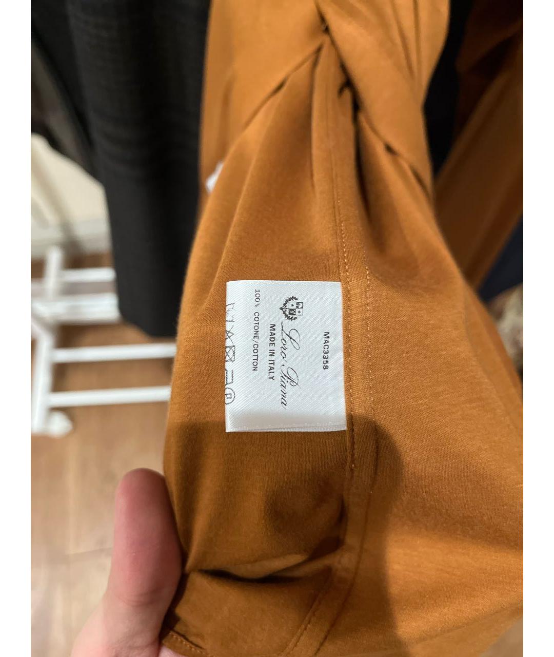 LORO PIANA Коричневая хлопковая кэжуал рубашка, фото 5