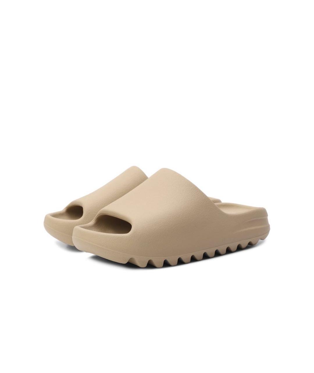 ADIDAS YEEZY Бежевые шлепанцы, фото 2