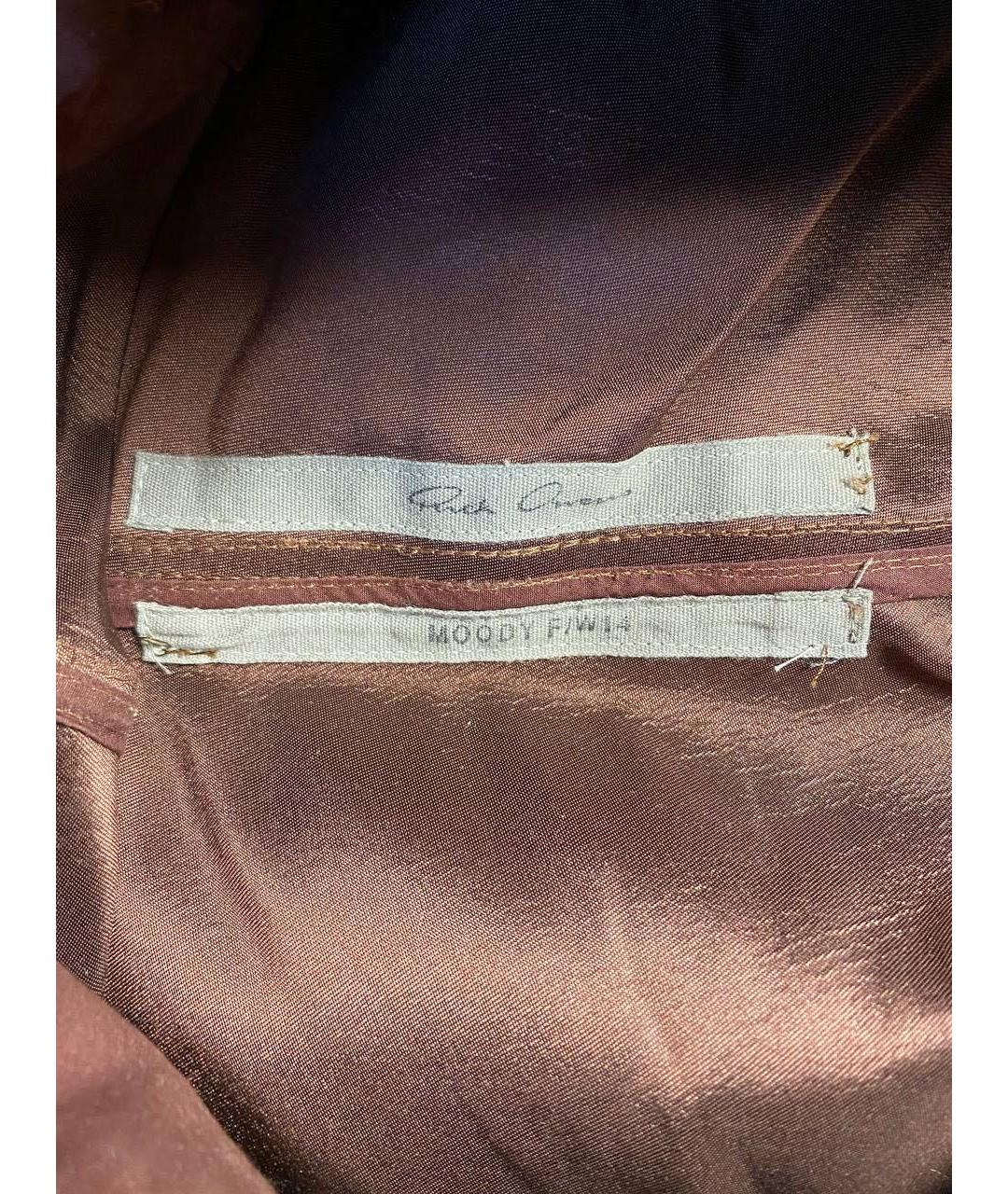 RICK OWENS Бордовые шелковые шорты, фото 4