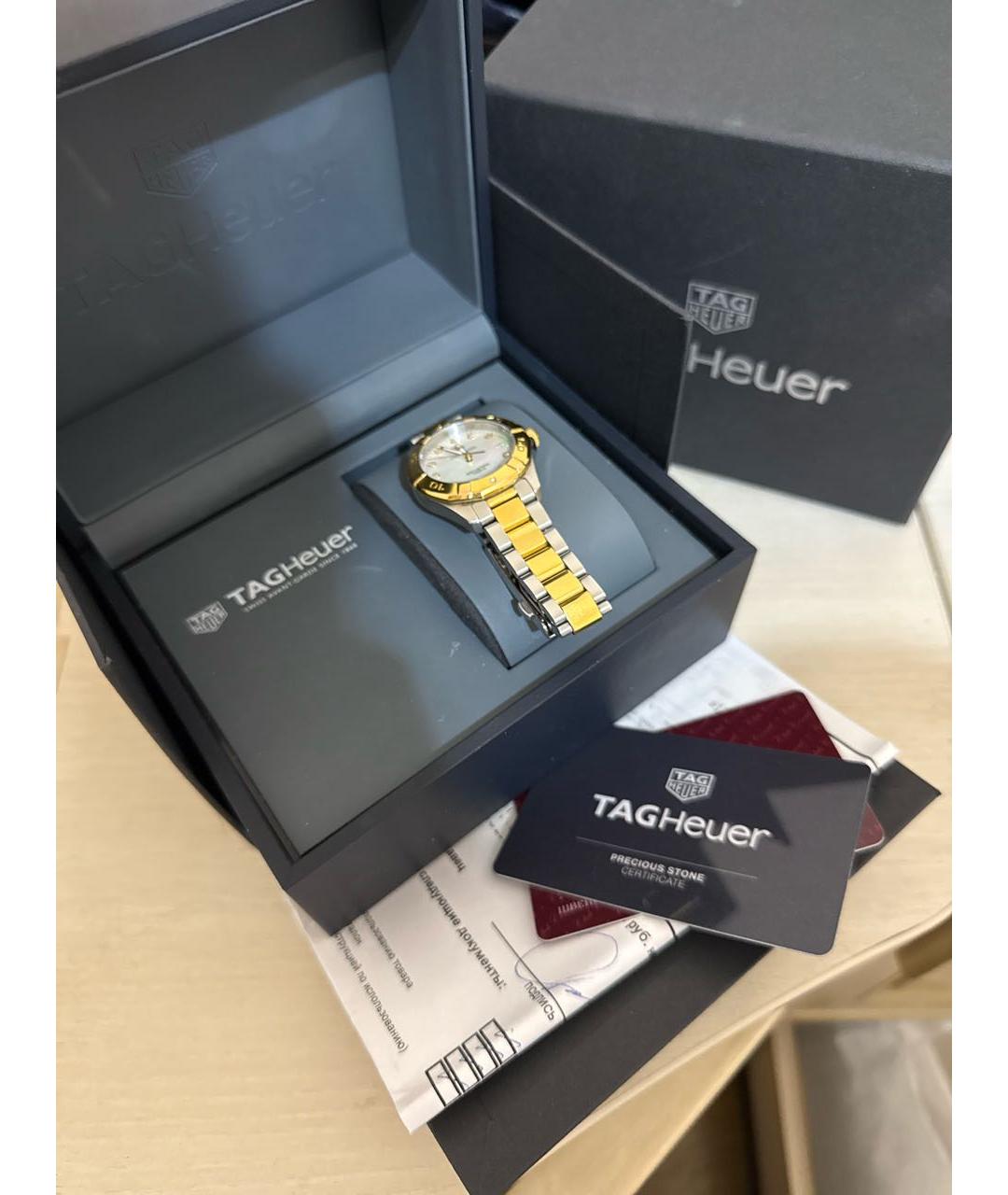 TAG HEUER Золотые часы из желтого золота, фото 5