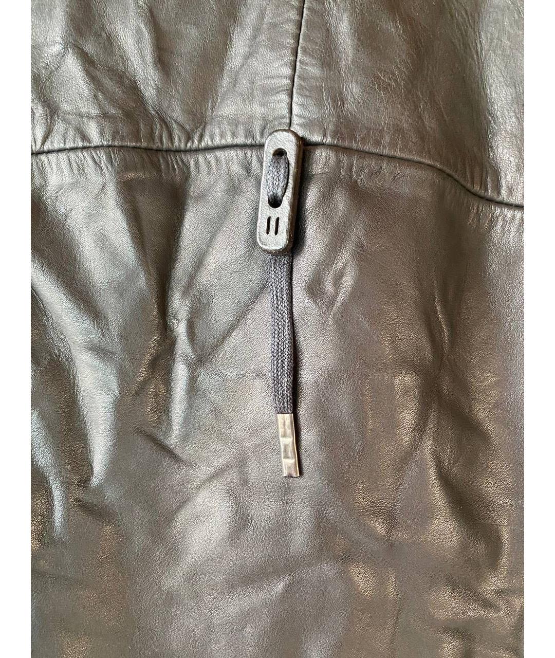 BORIS BIDJAN Черная кожаная куртка, фото 4