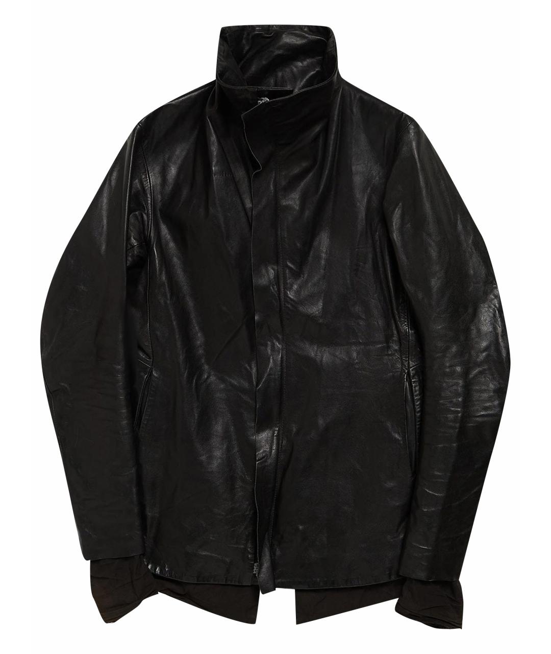 BORIS BIDJAN Черная кожаная куртка, фото 1
