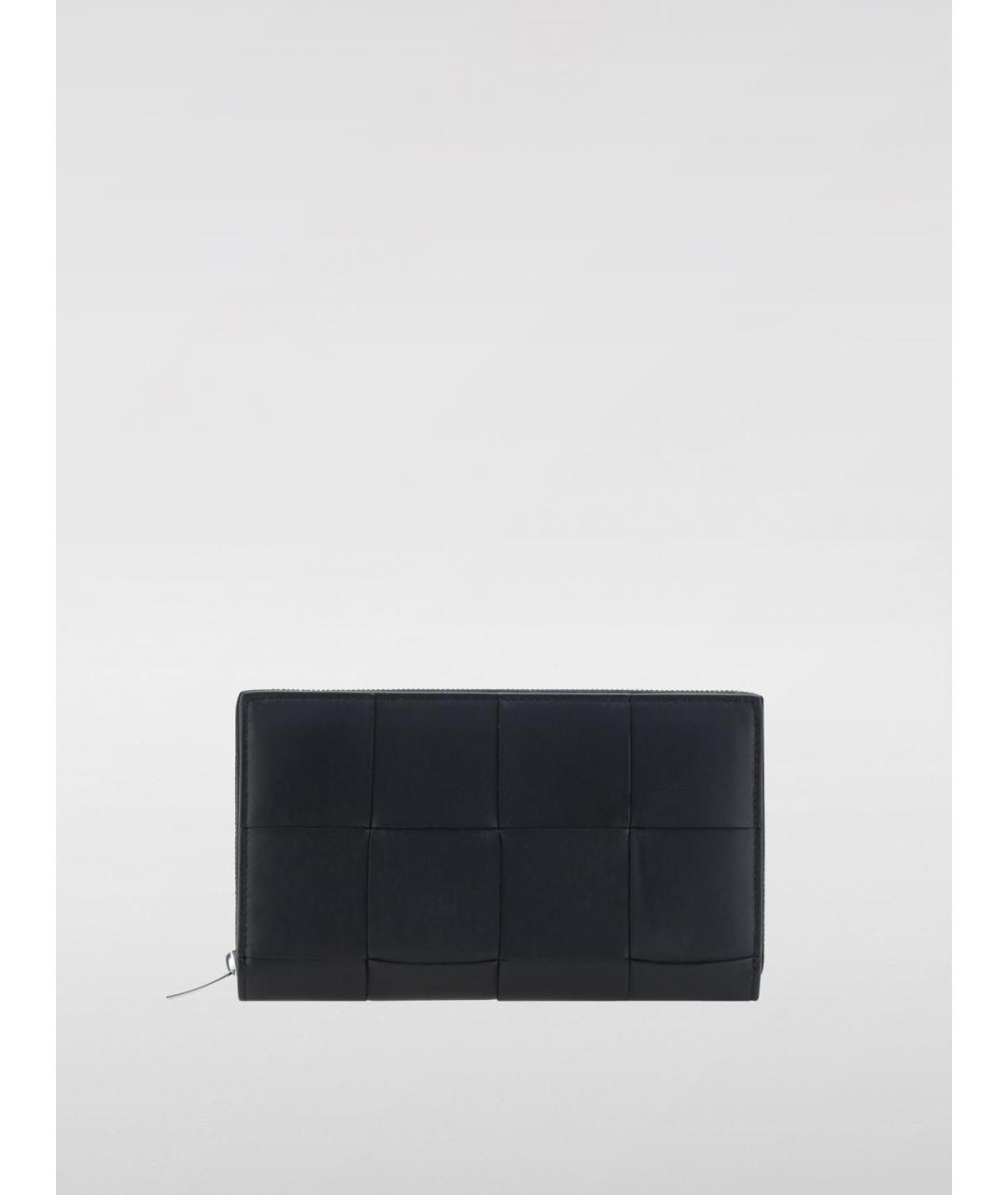 BOTTEGA VENETA Черный кожаный кошелек, фото 4