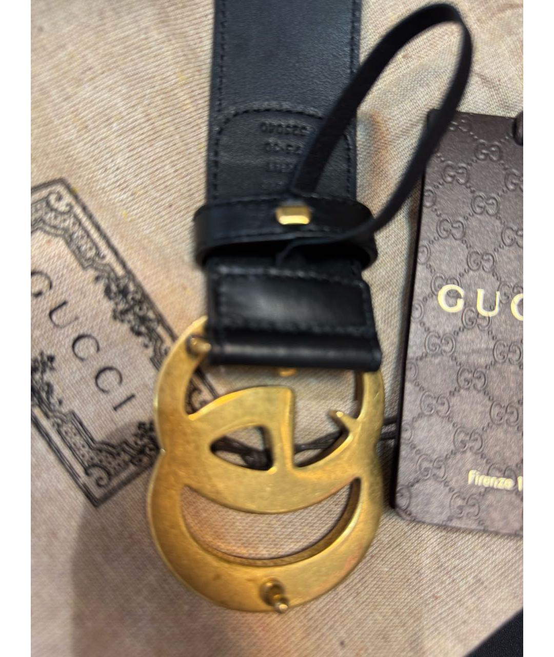 GUCCI Бежевый кожаный ремень, фото 2