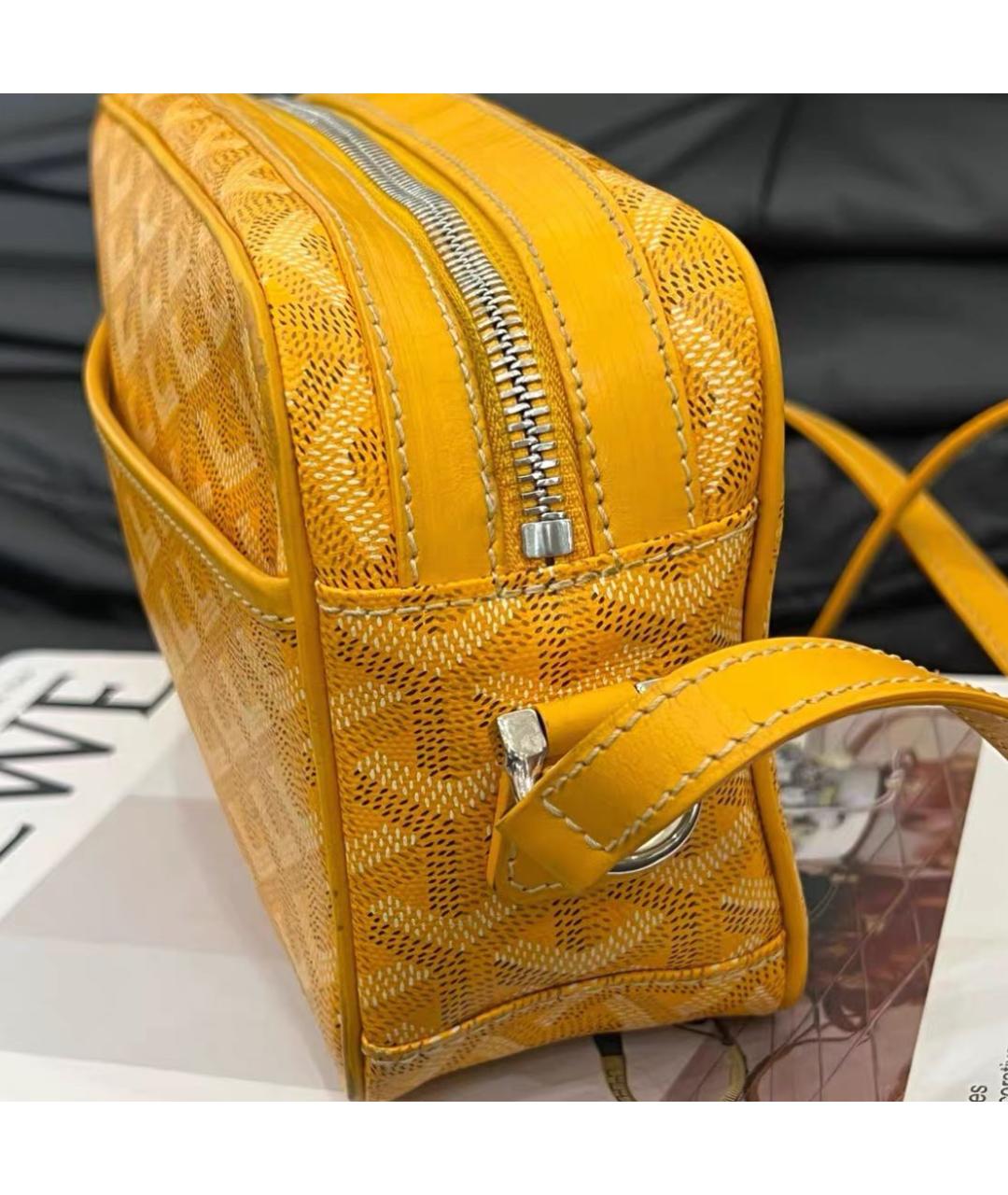 GOYARD Горчичная сумка через плечо, фото 3