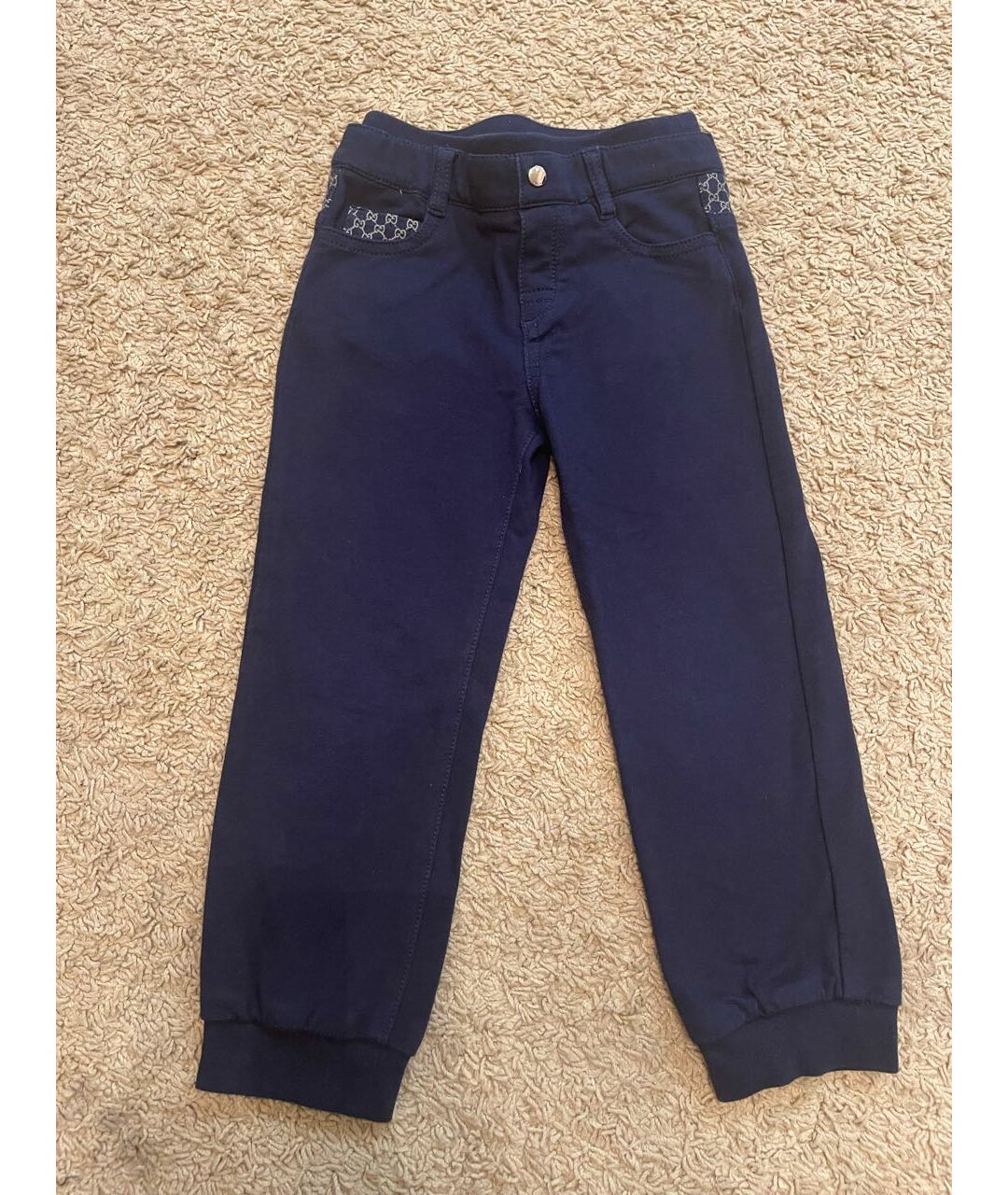 GUCCI Синие хлопковые брюки и шорты, фото 5