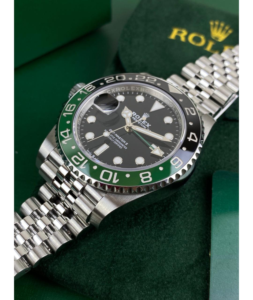 ROLEX Зеленые часы, фото 4