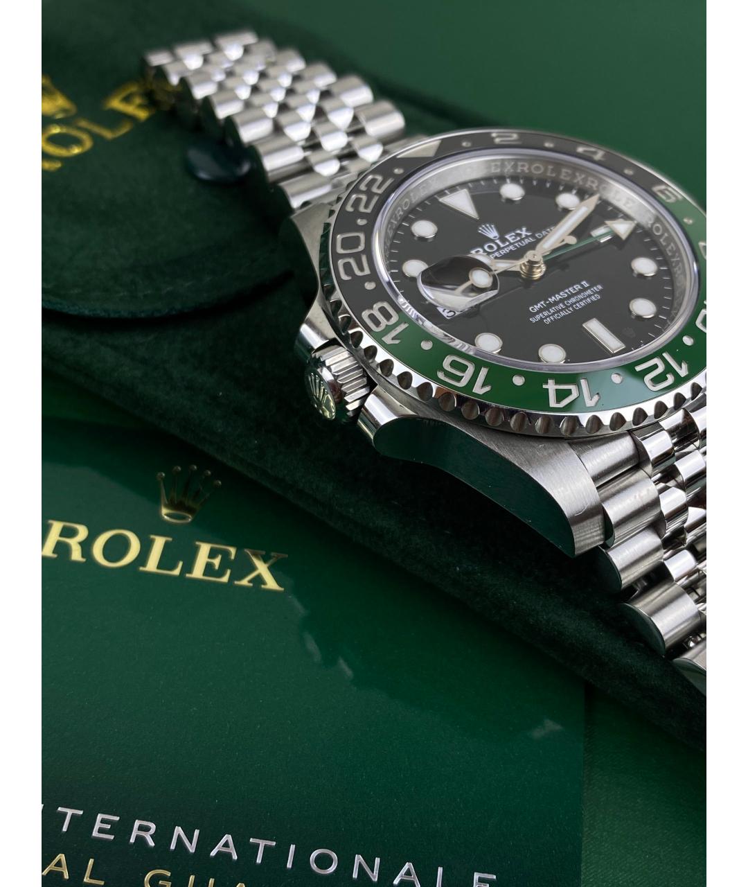 ROLEX Зеленые часы, фото 6