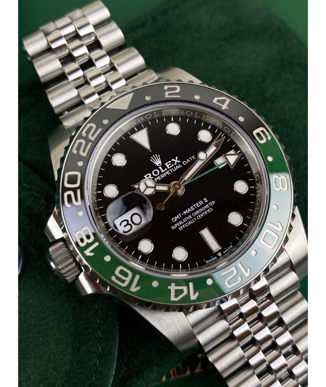 ROLEX Зеленые часы, фото 5