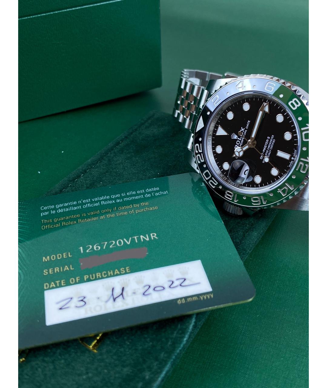 ROLEX Зеленые часы, фото 2