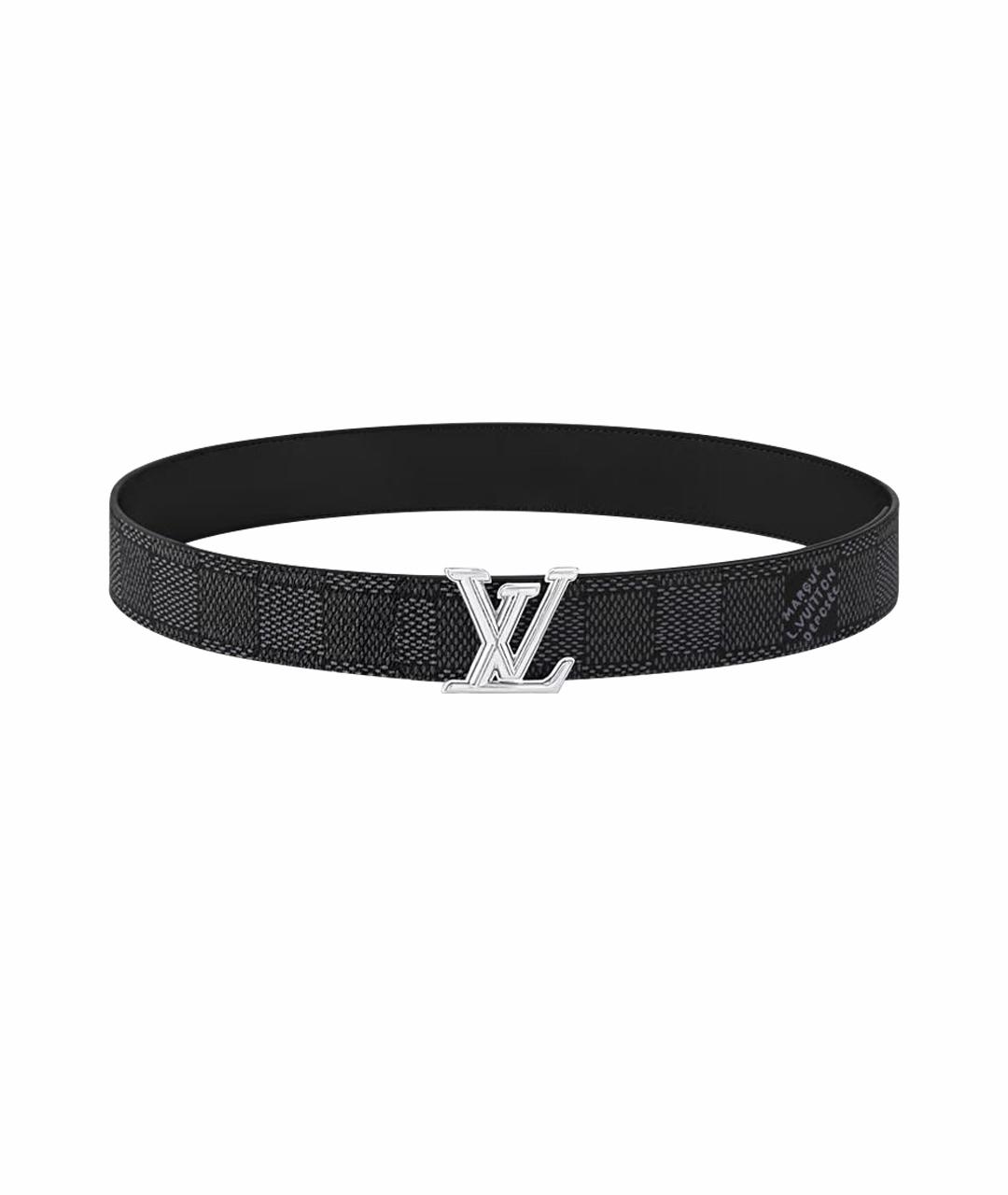 LOUIS VUITTON Серый кожаный ремень, фото 1