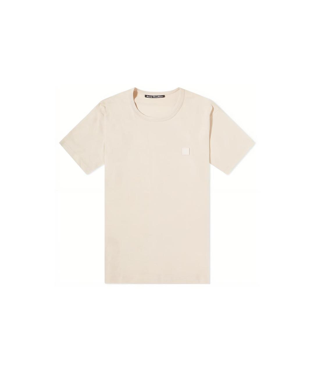 ACNE STUDIOS Бежевая футболка, фото 1