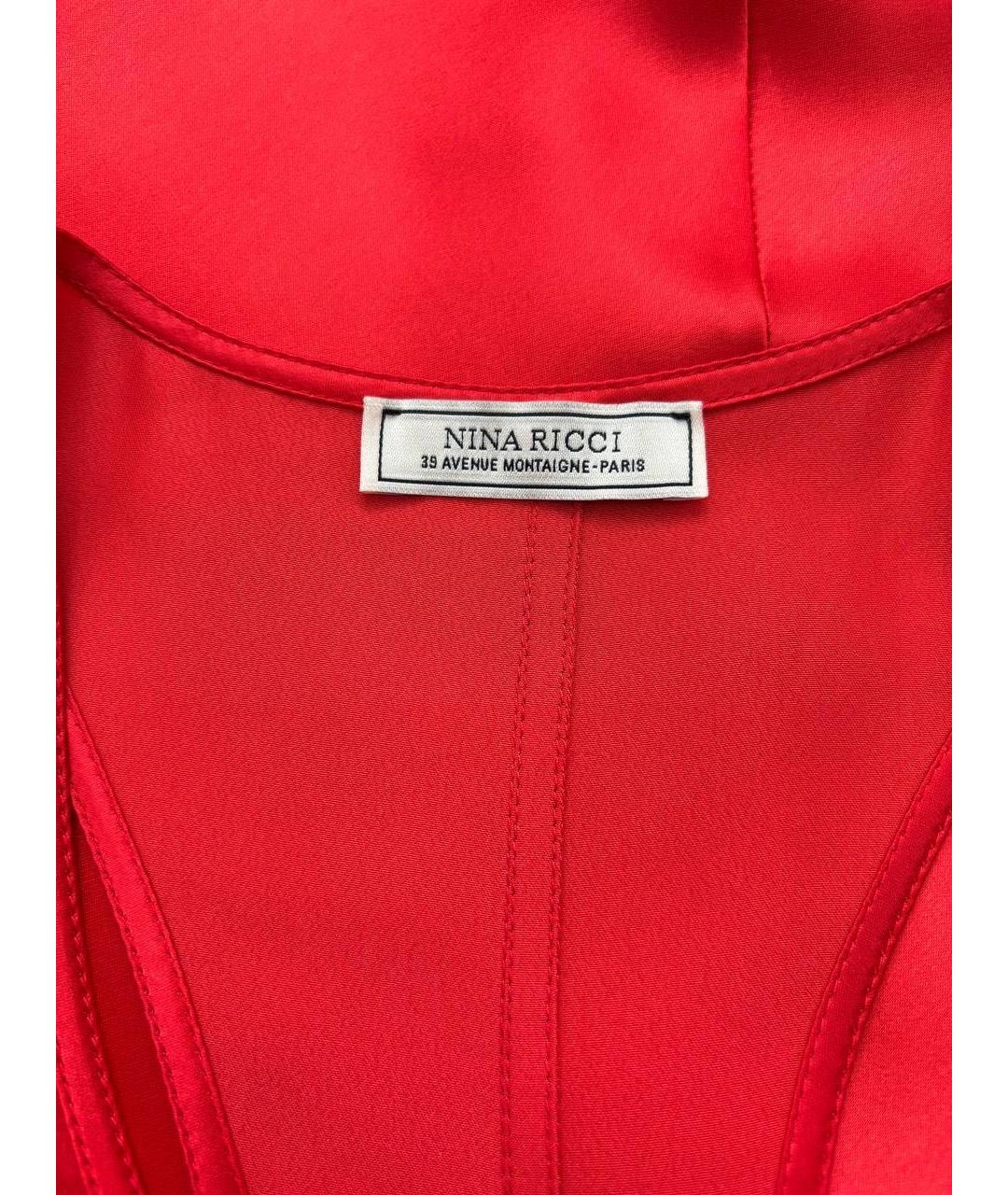 NINA RICCI Красное повседневное платье, фото 3