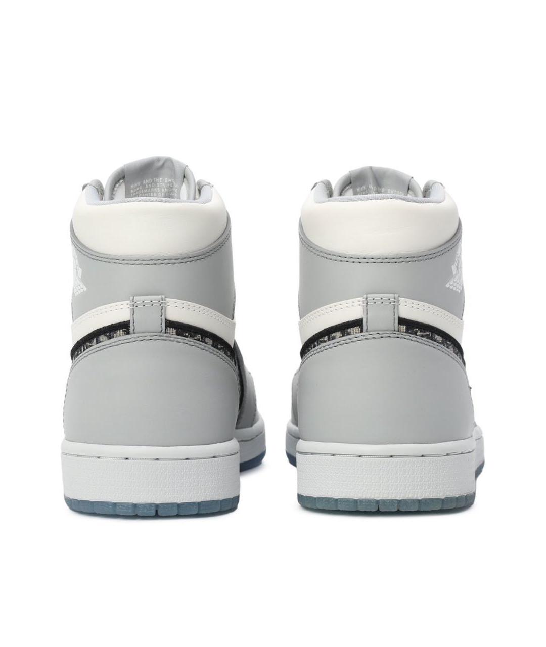 NIKE Серые кожаные кроссовки, фото 3