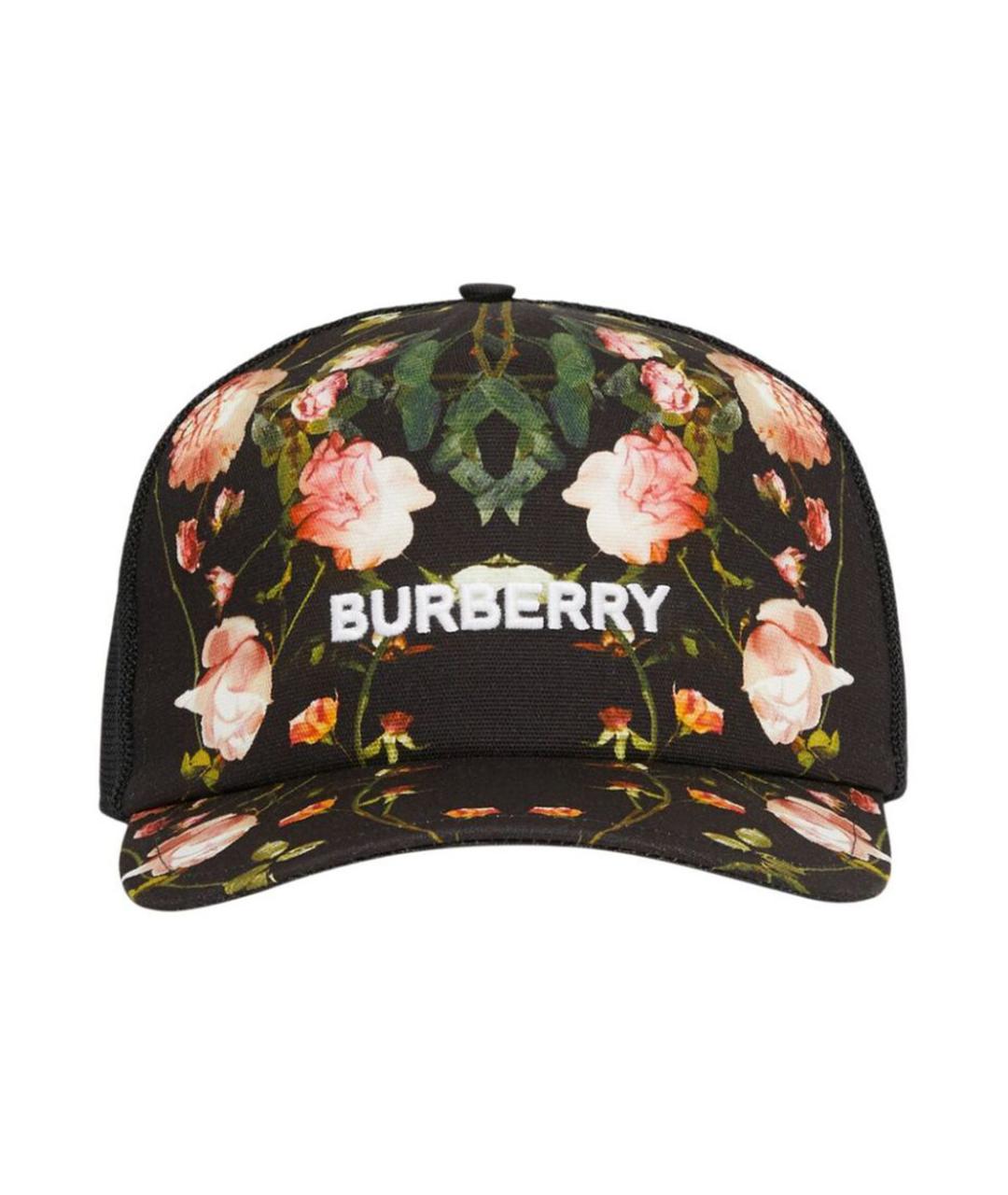 BURBERRY Черная хлопковая кепка, фото 2