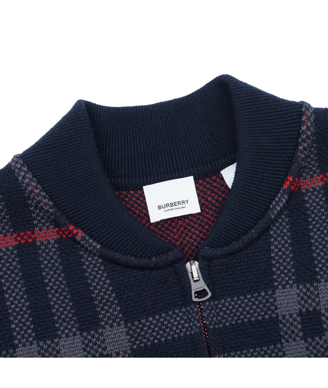 BURBERRY Темно-синяя шерстяная куртка, фото 2