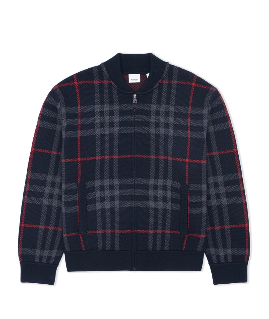 BURBERRY Темно-синяя шерстяная куртка, фото 1