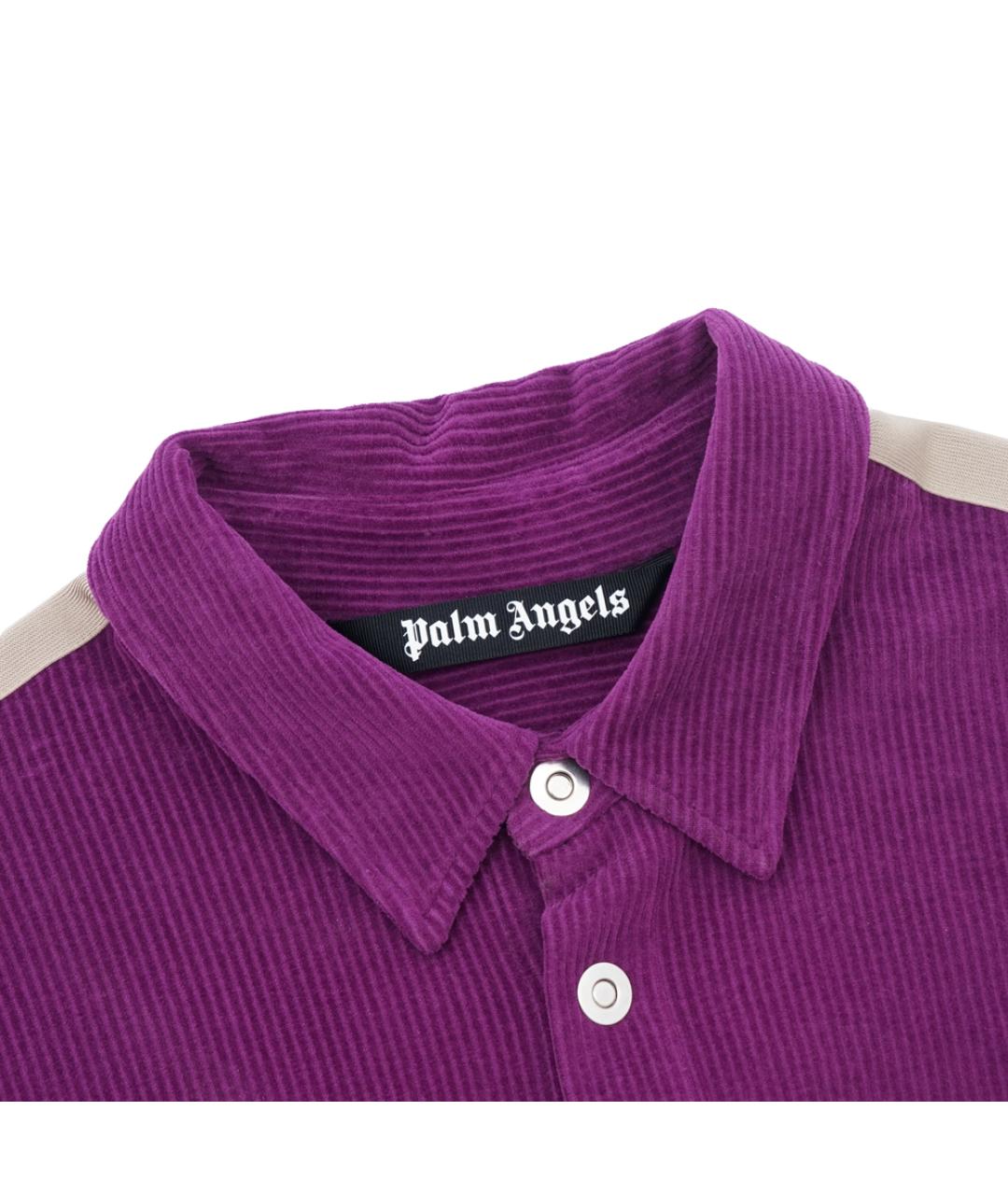 PALM ANGELS Фиолетовая хлопковая кэжуал рубашка, фото 2