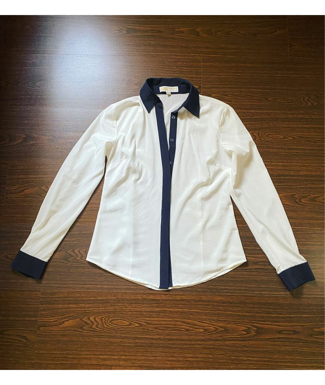 MICHAEL KORS Белая шелковая рубашка, фото 7