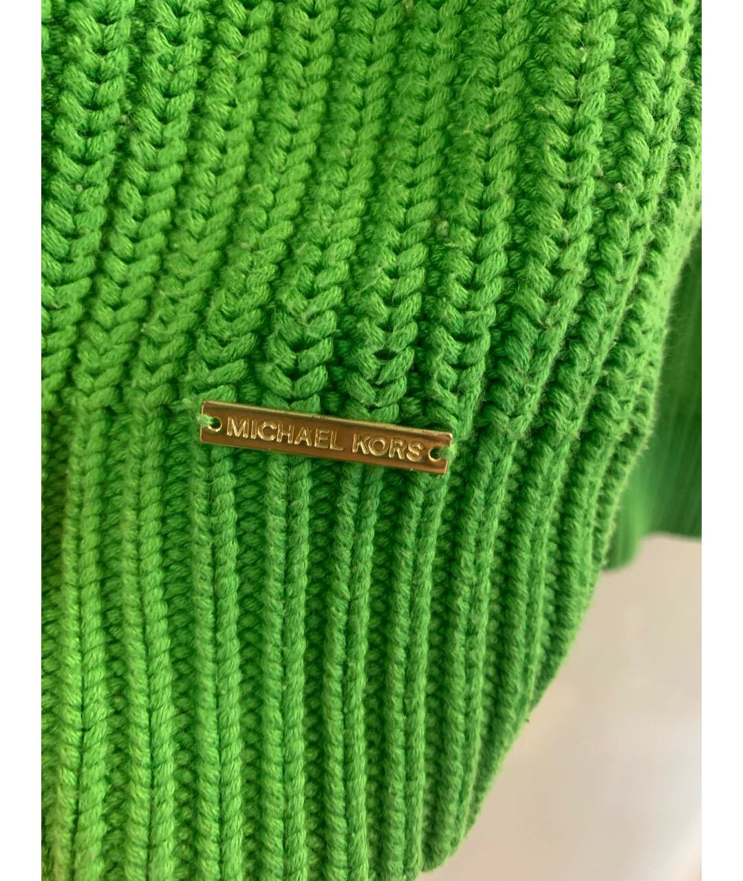 MICHAEL KORS Зеленый хлопковый джемпер / свитер, фото 4