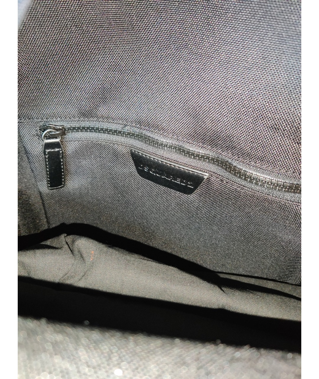 DSQUARED2 Черный хлопковый рюкзак, фото 4