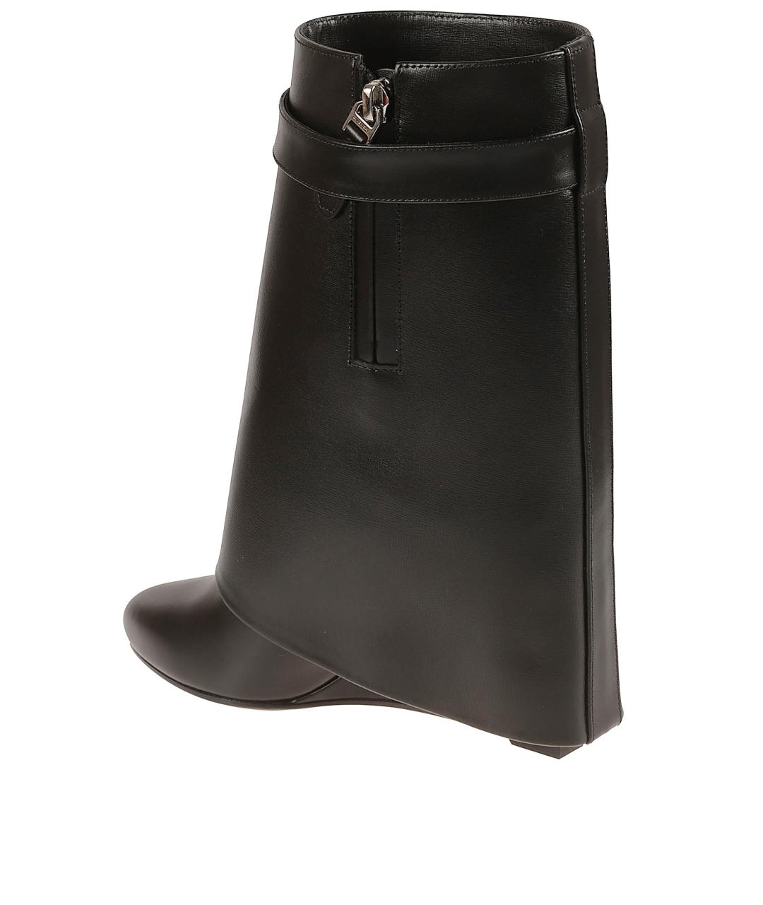 GIVENCHY Черные кожаные сапоги, фото 3