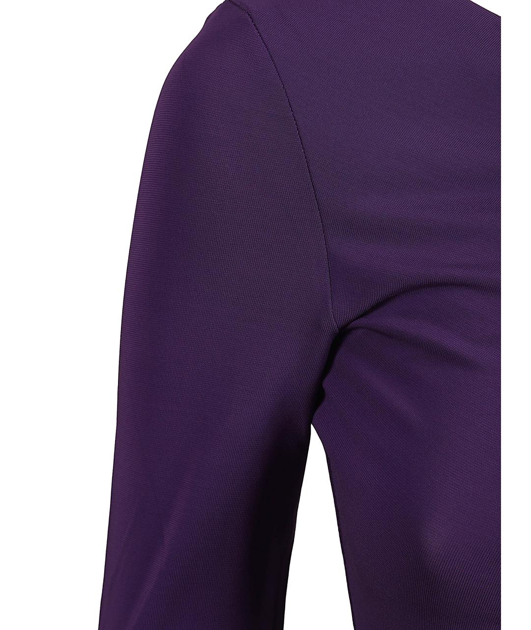 MAX MARA Фиолетовая вискозная блузы, фото 2