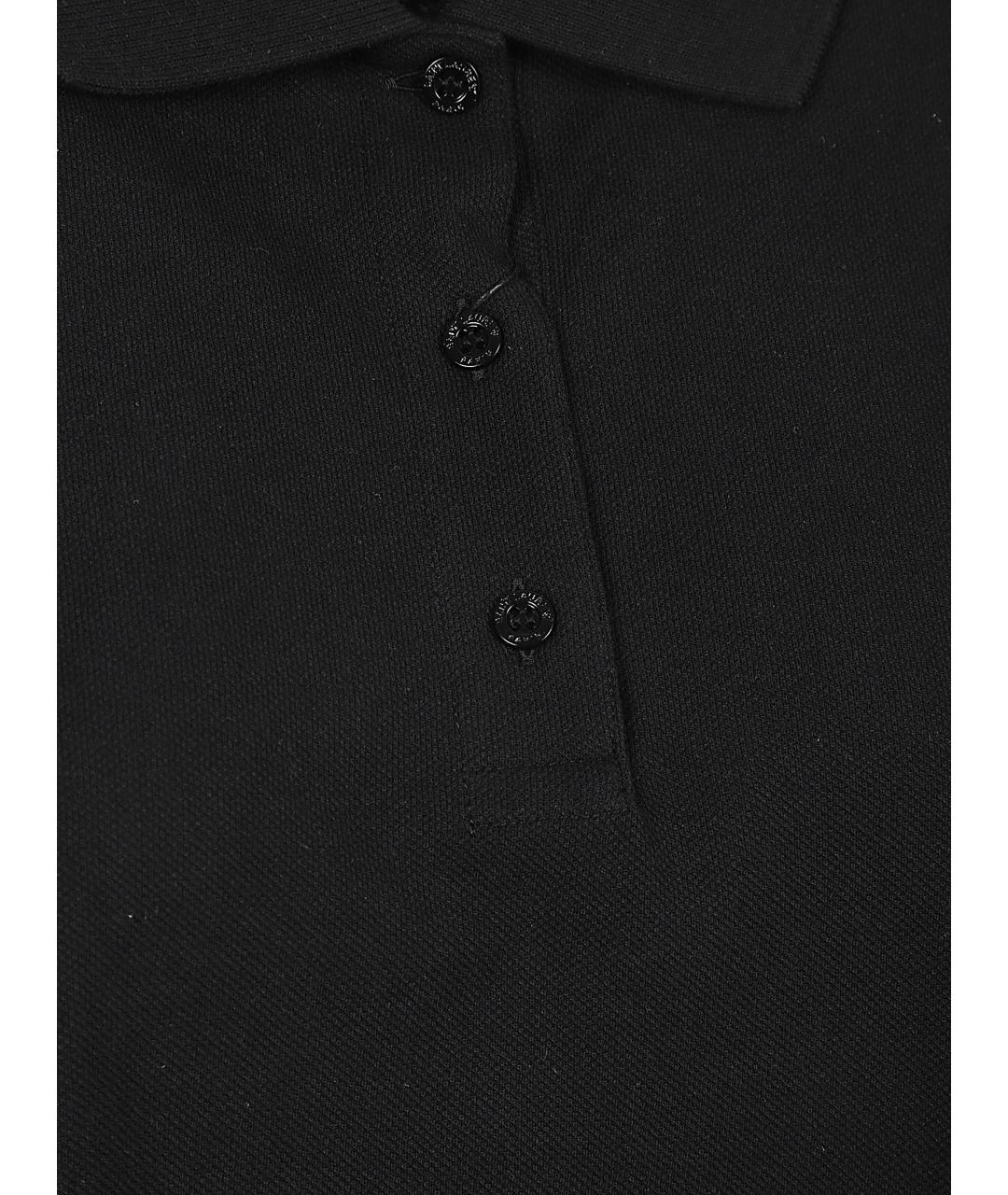 SAINT LAURENT Черная хлопковая футболка, фото 2