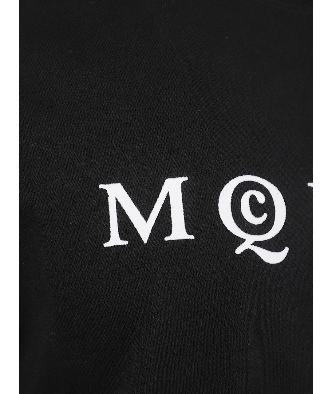 ALEXANDER MCQUEEN Черная хлопковая футболка, фото 2