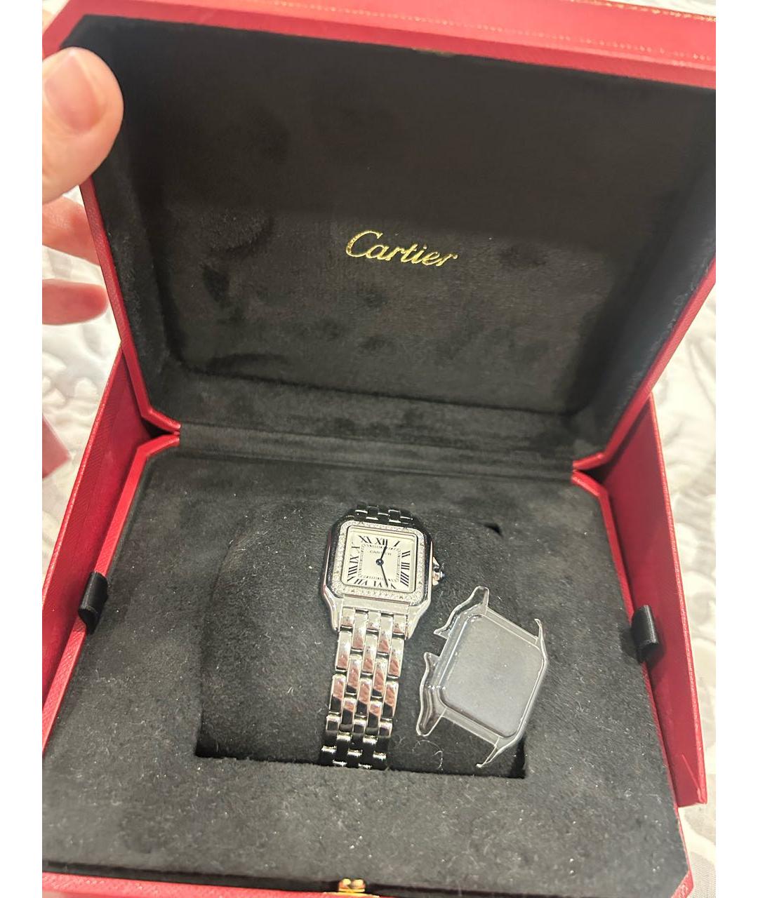 CARTIER Серебряные часы, фото 4