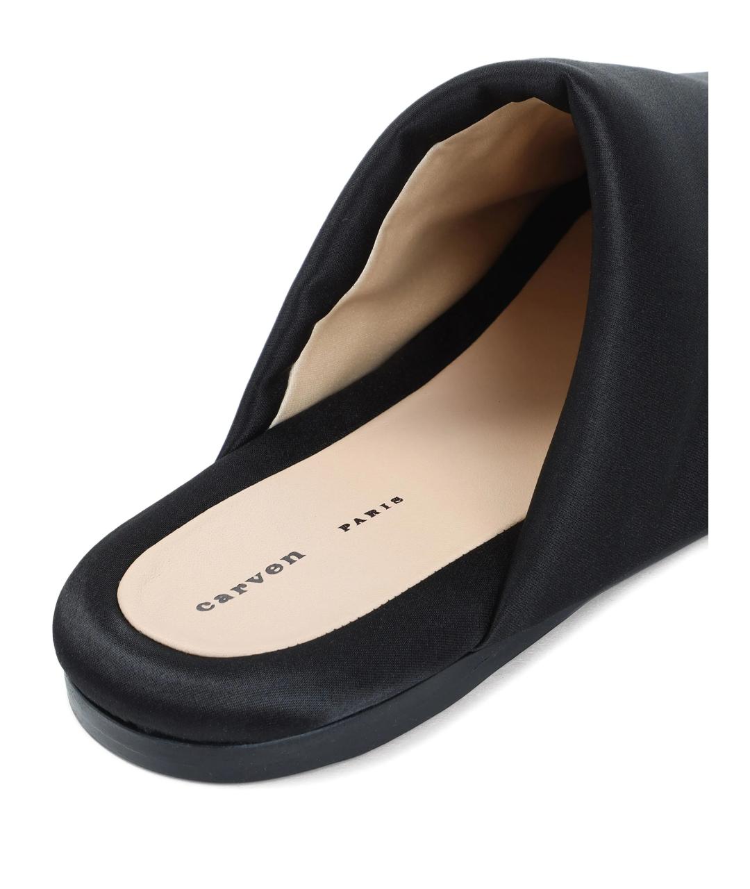 Carven Черные текстильные мюли, фото 4
